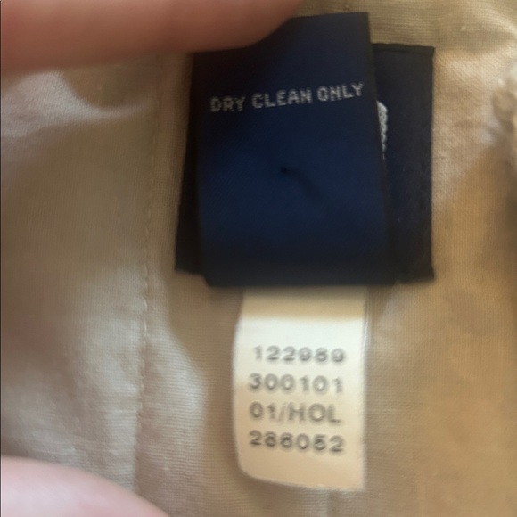 GAP Jacket/Pea Coat With Hood Wool Blend Light Beige Size Large - Picture 9 of 9